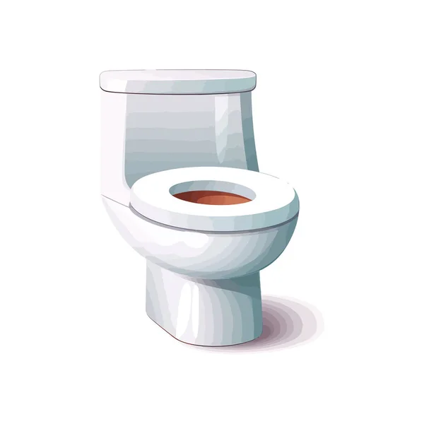Toilet Bowl Vector Illustration Design — Stock Vector