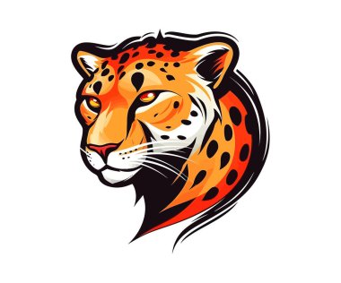 Mükemmel Çita Logosu. Vektör illüstrasyon tasarımı.