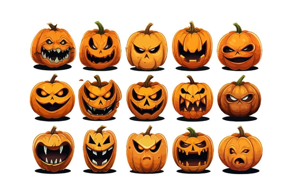 Tök Halloween Ikon Stílusú Előfizetői Vektor Illusztrációjának Kialakítása — Stock Vector
