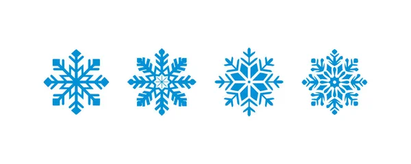 Snöflingor Ikonen Vektor Illustration Design — Stock vektor