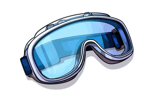 Pegatina Gafas Nieve Diseño Ilustración Vectorial — Vector de stock