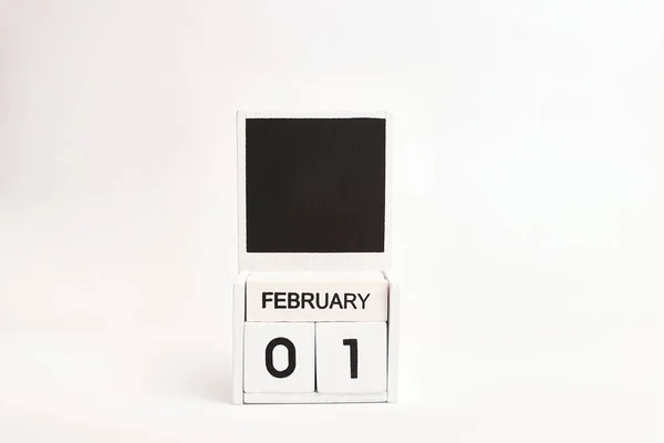 Календар Датою Лютого Місцем Дизайнерів Ілюстрація Події Певної Дати — стокове фото
