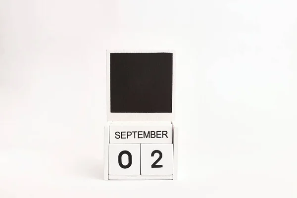 Kalender Met Datum September Een Plek Voor Ontwerpers Illustratie Voor — Stockfoto