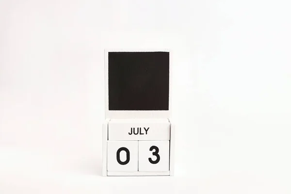 Kalender Mit Dem Datum Juli Und Einem Platz Für Designer — Stockfoto