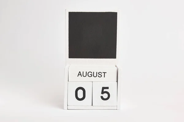 Calendar Data August Loc Pentru Designeri Ilustrație Pentru Eveniment Anumită — Fotografie, imagine de stoc