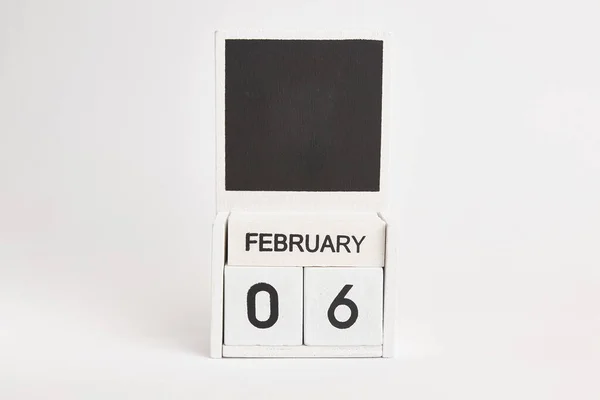 Календар Датою Лютого Місцем Дизайнерів Ілюстрація Події Певної Дати — стокове фото