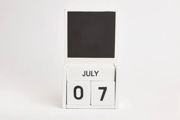 Kalender Mit Dem Datum Juli Und Einem Platz Für Designer — Stockfoto