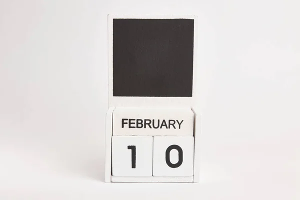 stock image Calendar with date February 10 and space for designers. Illustration for an event of a certain date.