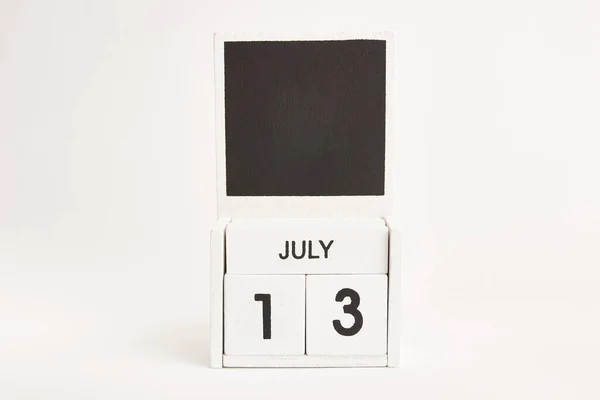 Календар Датою Липня Місцем Дизайнерів Ілюстрація Події Певної Дати — стокове фото