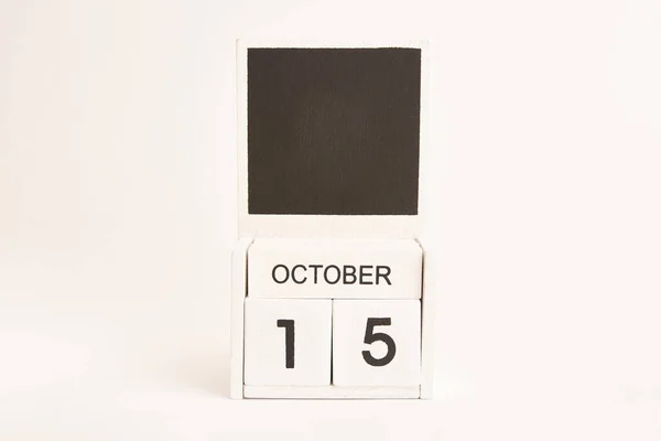 Kalender Met Datum Oktober Een Plek Voor Ontwerpers Illustratie Voor — Stockfoto