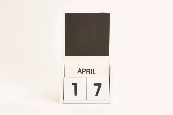 Kalendarz Datą Kwietnia Miejscem Dla Projektantów Ilustracja Zdarzenia Określonej Dacie — Zdjęcie stockowe