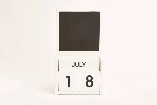 Календарь Датой Июля Местом Дизайнеров Иллюстрация Событию Определенной Даты — стоковое фото