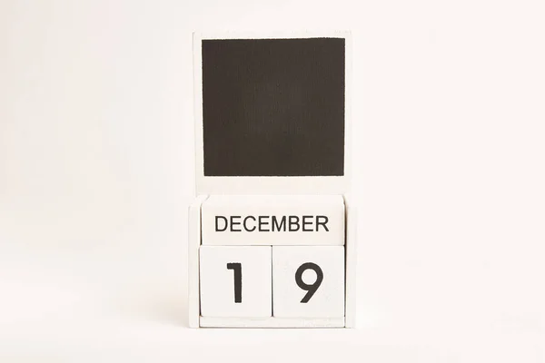 Календар Датою Грудня Місцем Дизайнерів Ілюстрація Події Певної Дати — стокове фото