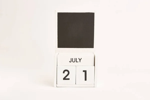 Kalender Mit Datum Juli Und Platz Für Designer Illustration Für — Stockfoto