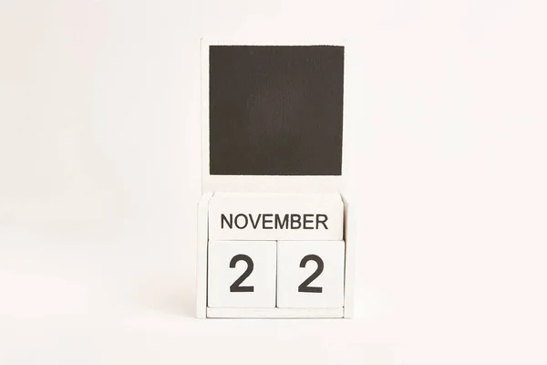 Kalender Met Datum November Ruimte Voor Ontwerpers Illustratie Voor Een — Stockfoto