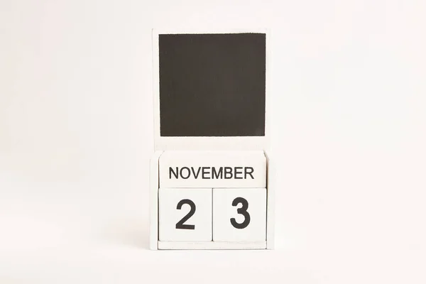 Kalender Met Datum November Ruimte Voor Ontwerpers Illustratie Voor Een — Stockfoto