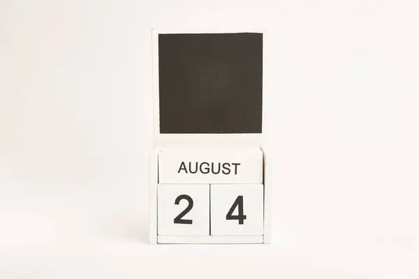 Календарь Датой Августа Местом Дизайнеров Иллюстрация Событию Определенной Даты — стоковое фото