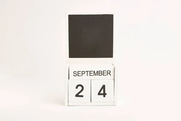 Calendrier Avec Date Septembre Lieu Pour Les Concepteurs Illustration Événement — Photo