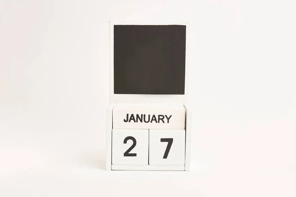 Календар Датою Січня Місцем Дизайнерів Ілюстрація Події Певної Дати — стокове фото