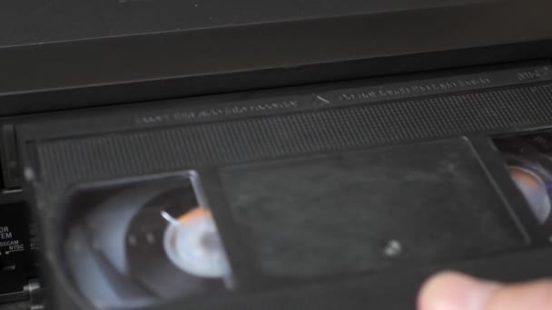 Loading Vhs Tape Video Player Video Imaging Technologies — Stock Video