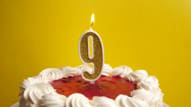 Bayram pastasının içine yerleştirilmiş 9 numaralı mum, söndürülür. Bir doğum gününü ya da tarihi bir olayı kutluyoruz. Kutlamanın doruk noktası..