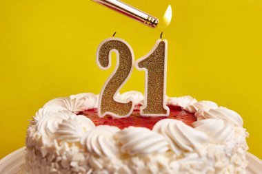 Tatil pastasına sıkışmış 21 numara şeklinde bir mum yakılıyor. Bir doğum gününü ya da tarihi bir olayı kutluyoruz. Kutlamanın doruk noktası..