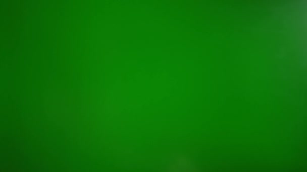 Человек Делает Инжир Пальцами Зеленом Фоне Концепция Сопротивления Презрения — стоковое видео