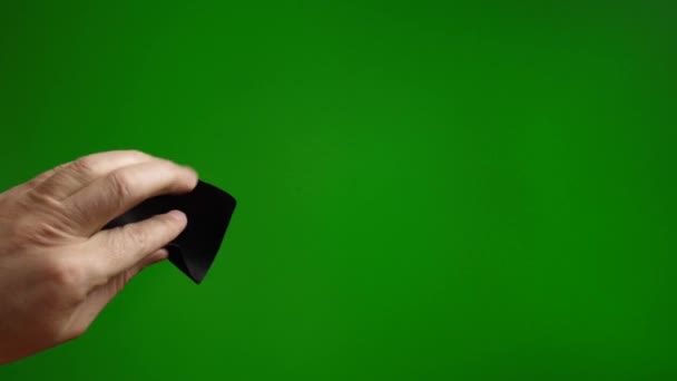 Green Background Wiped Napkin Graphic Resource Green — Stock Video