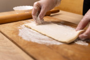 Hazırlık ve poğaça. Puf böreği hazırlama.