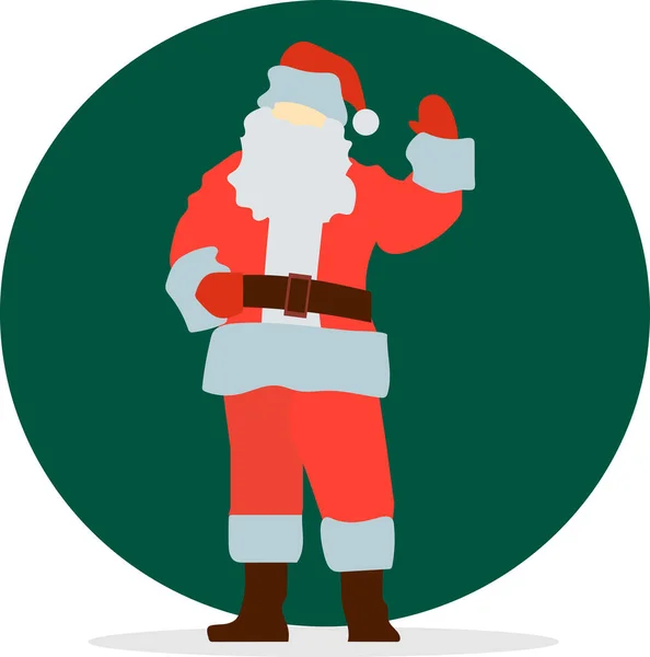 Weihnachtsmann Mit Weihnachtsgeschenken Und Kindern — Stockvektor