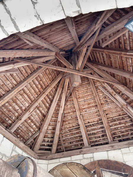Wooden Ceiling Old Well — Stock Photo, Image