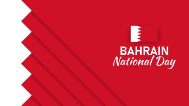 Abstract red background with Bahrian flag to celebrate national day. Very suitable to be used to celebrate national day clipart