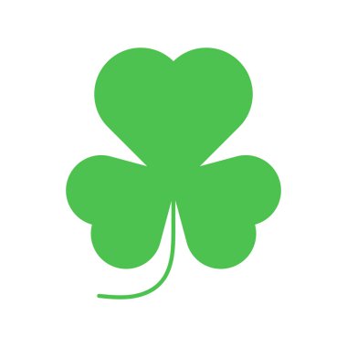 Vector illustration of green leaf lucky clover symbol