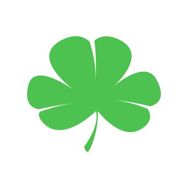 Vector illustration of green leaf lucky clover symbol