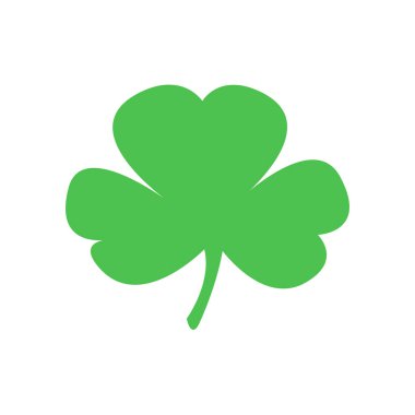 Vector illustration of green leaf lucky clover symbol