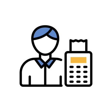 muhasebe simgesi vektör illüstrasyonu   