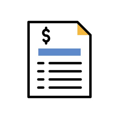 Dolar simgesi vektör illüstrasyonu   