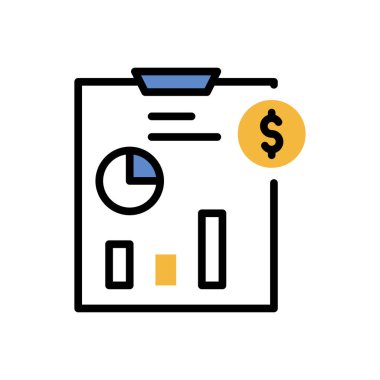chart modern icon, vector illustration