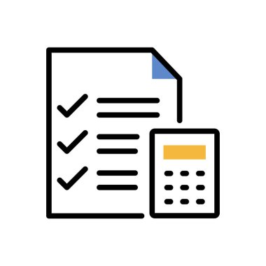 checklist modern icon, vector illustration 
