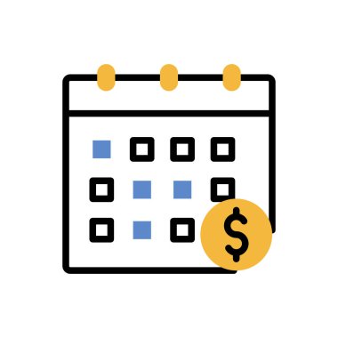 Dolar simgesi vektör illüstrasyonu   