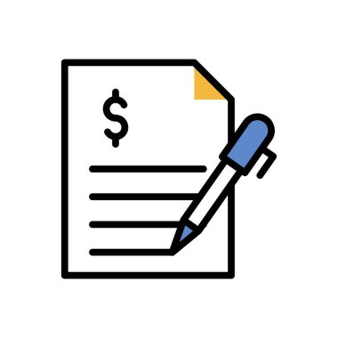 Dolar simgesi vektör illüstrasyonu   