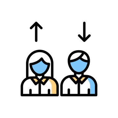 male modern icon, vector illustration