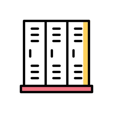 locker modern icon, vector illustration