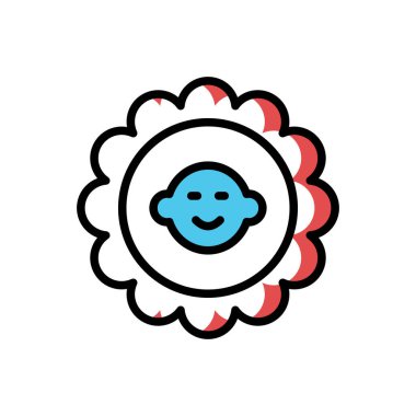 önlük simgesi, web basit illüstrasyonu