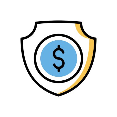 Dolar simgesi vektör illüstrasyonu   