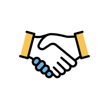 Anlaşma simgesi, web basit illüstrasyon