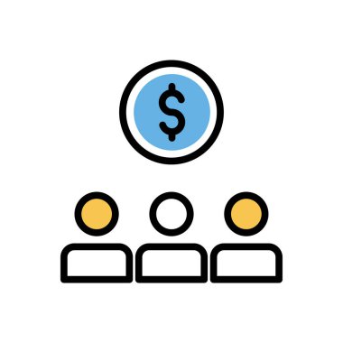 Takım simgesi, web basit illüstrasyonu