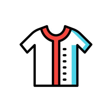 Tişört simgesi, web basit illüstrasyon