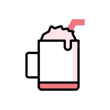 bira cam ikonu, ağ basit illüstrasyon