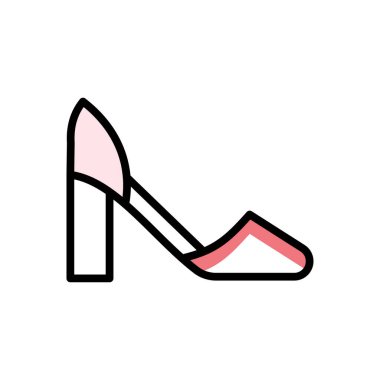 Topuk simgesi, ağ basit illüstrasyon